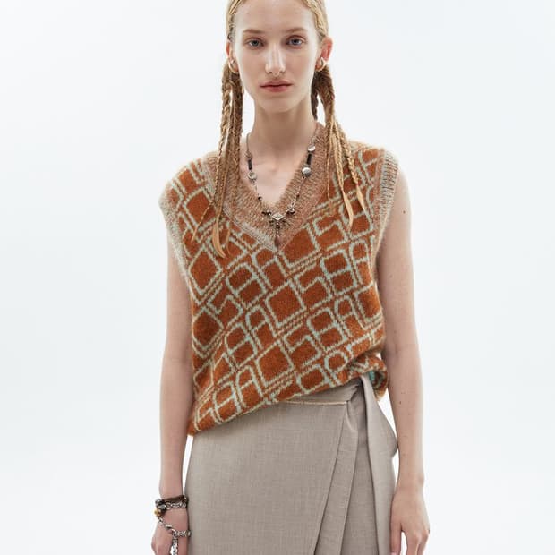 앤더슨벨 모헤어 니트 베스트 / 여성 조끼/ 여성 베스트 