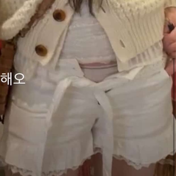 코코모리 빈티지 반바지 레이스 진리엣티시히메갸루