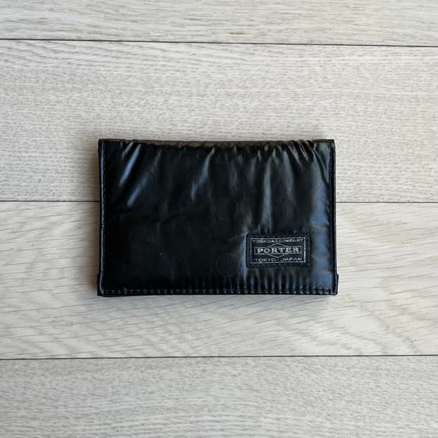 PORTER 포터 도트 카드지갑 블랙