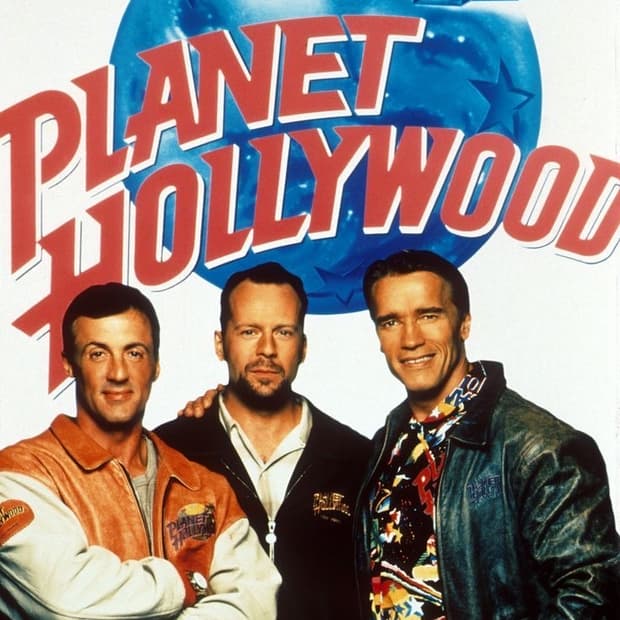 90s Planet Hollywood 레더자켓