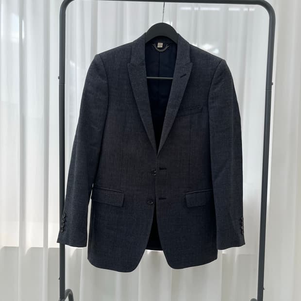 버버리 런던 남성 버진 울 자켓 46R