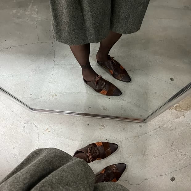 COMME DES GARCONS patchwork shoes