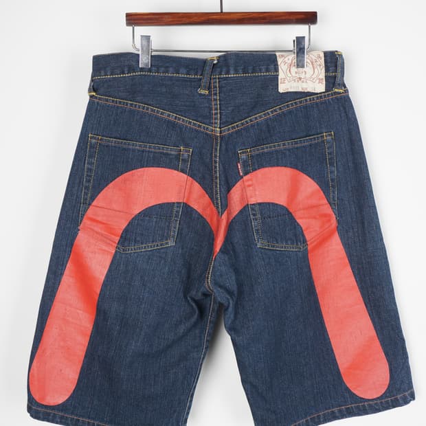 EVISU big seagull bermuda shorts 31inch