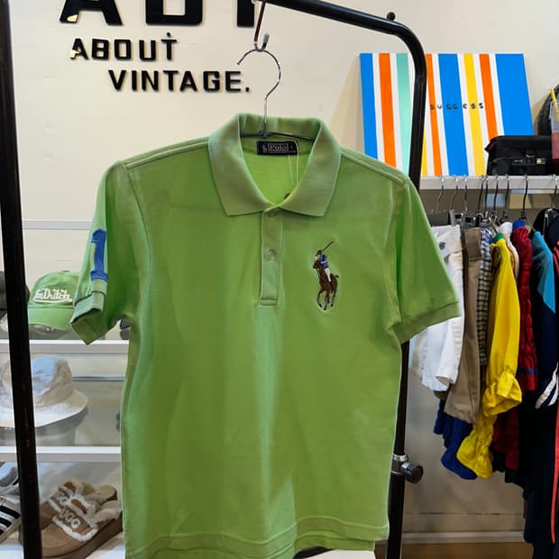 폴로 랄프로렌 빅포니 반팔 카라티 그린