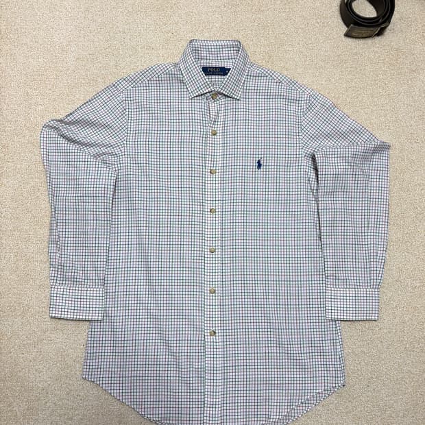 100) 폴로 랄프로렌 체크 셔츠 긴팔