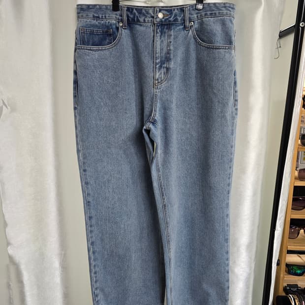 무신사 연청 데님 와이드 팬츠 (1452)