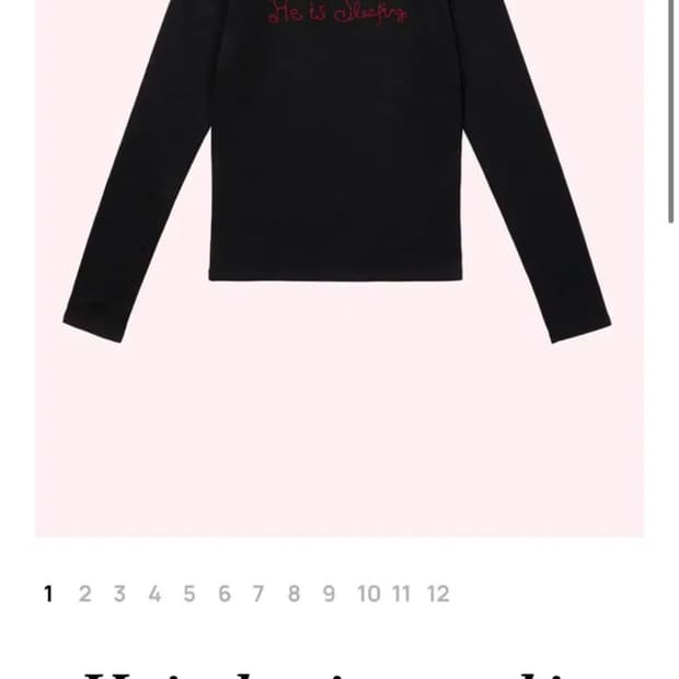 어텐즈 He is sleeping tee shirt 티셔츠 (Black)