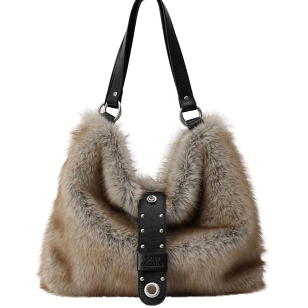 샌드뮤지엄 FLAP HOBO BAG [Fur Brown]