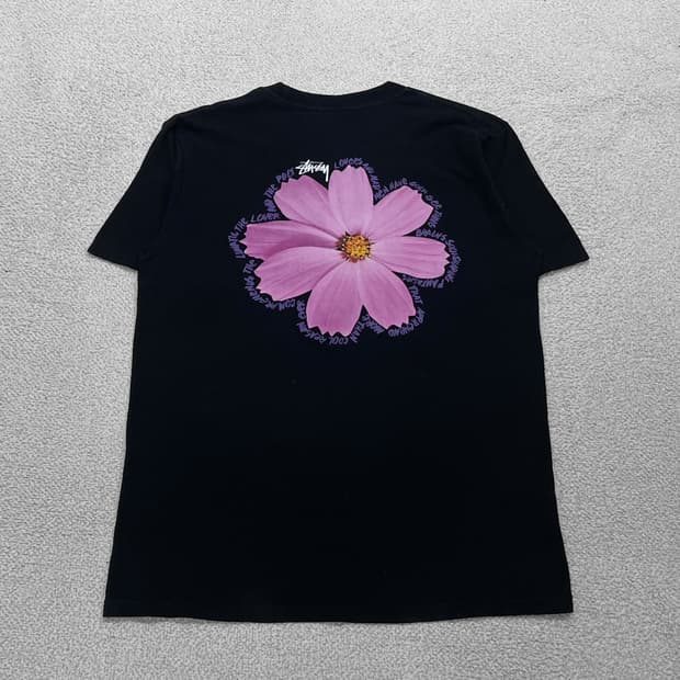 스투시 Stussy 코스모스 반팔티 블랙