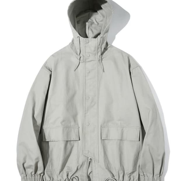 파르티멘토 코드 후드 집업 자켓 스모크 그레이 L