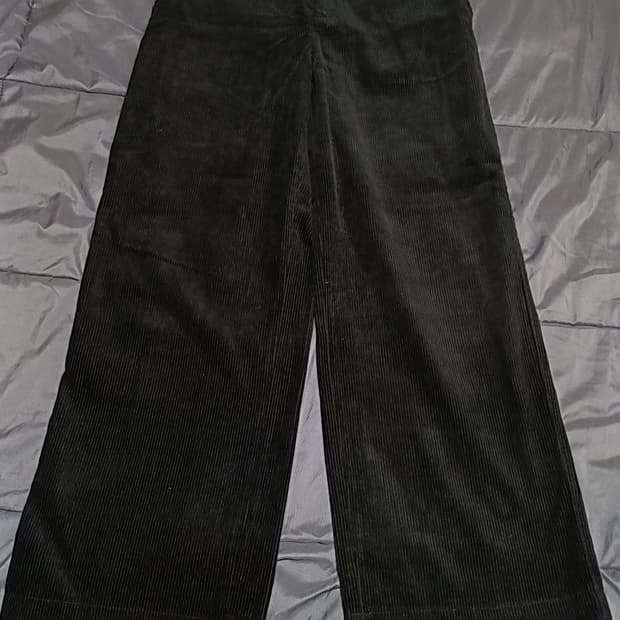 유니클로 코듀로이 와이드팬츠 28인치 기장100