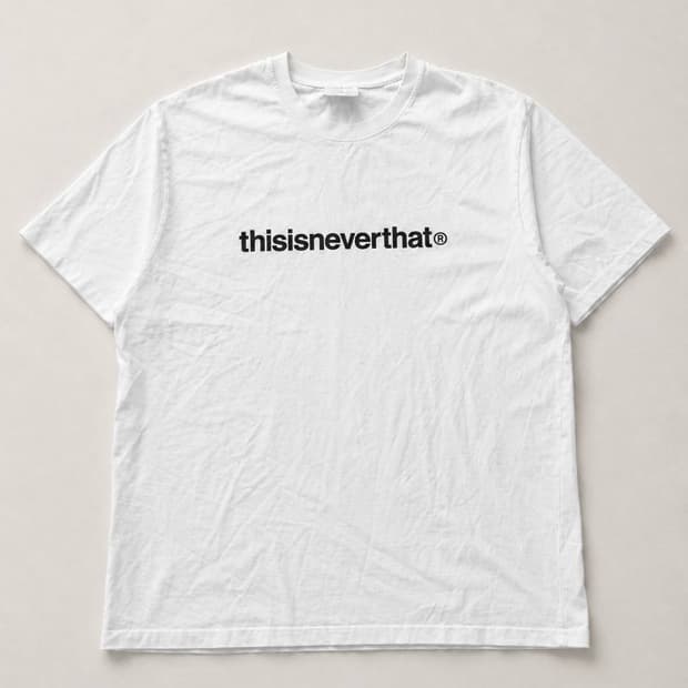 Thisisneverthat 디네뎃 화이트 로고 라운드 반팔 