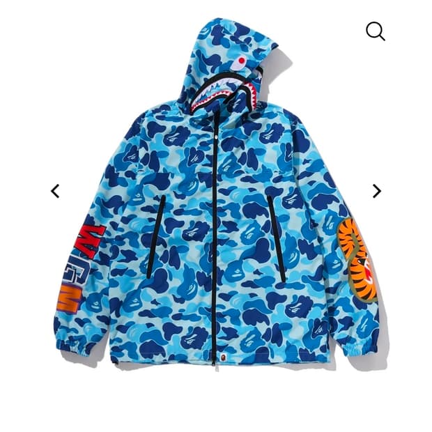 구매글)bape ABC 카모 샤크 자켓 BLUE XL 구매하고 싶습니다