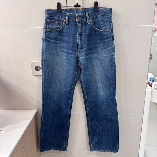 빈티지 리바이스 502 진청 데님
