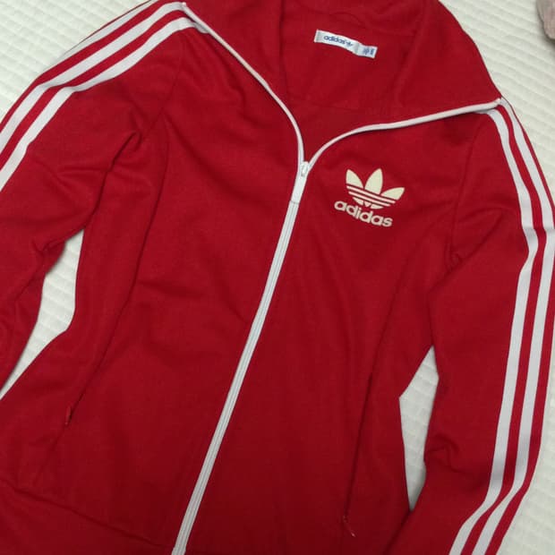 빈티지 슬림 유로파 아디다스 레드져지 85