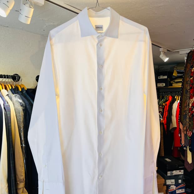 아르마니 코튼 드레스 셔츠