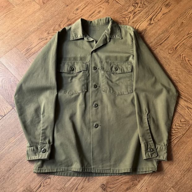 [M]70's 오리지널 U.S ARMY OG-507 밀리터리 셔츠