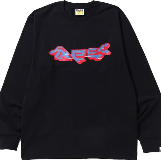BAPE Ape Logo L/S Tee (S size)