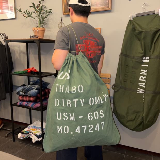 80-90’s US Army stencil laundry bag