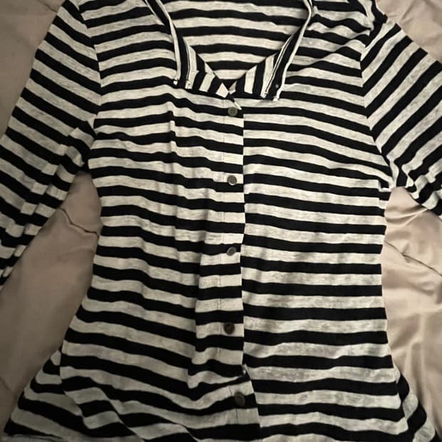 빈티지 스트라이프 가디건