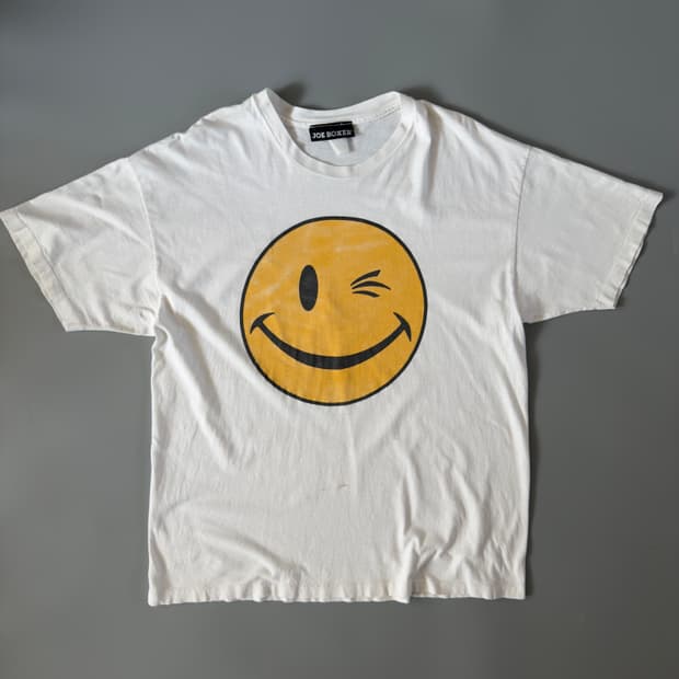 90s smail 빈티지 스마일 티셔츠