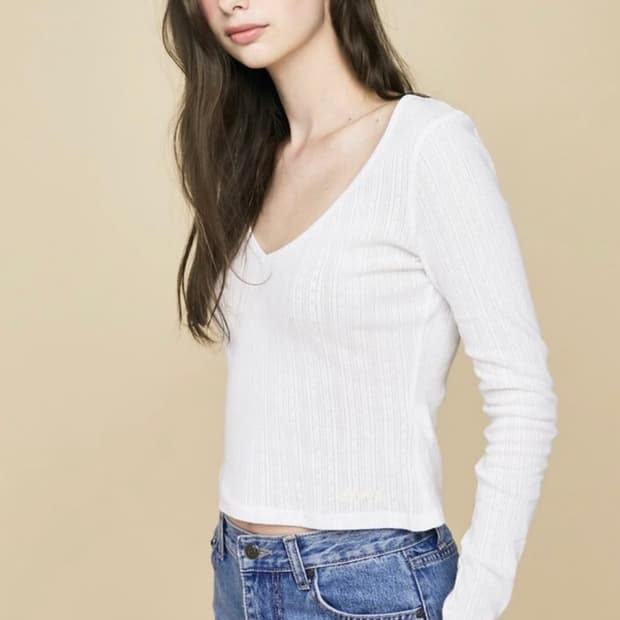 글로니 루비 슬리브 화이트