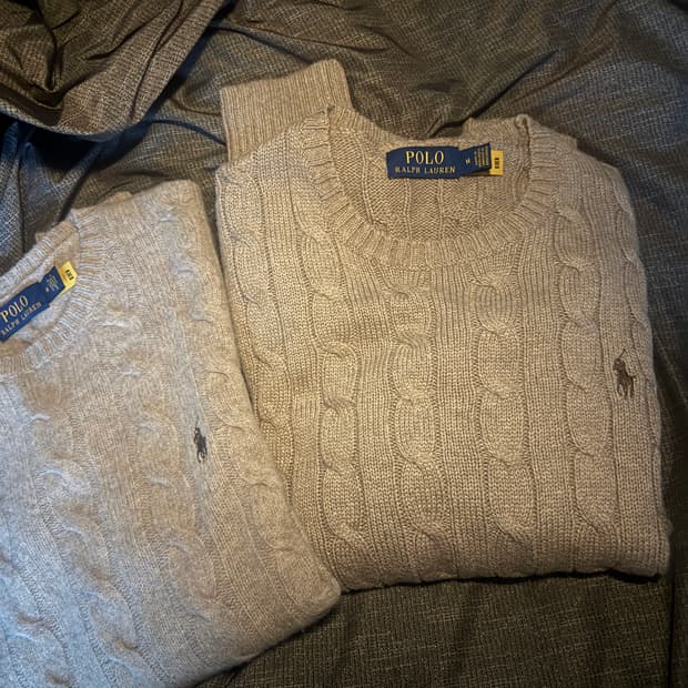 폴로랄프로렌 케이블 니트m