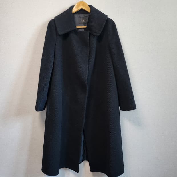 LINE 알파카 롱코트 55사이즈