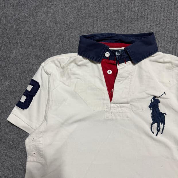 폴로 랄프로렌 빅포니 화이트 반팔 카라티