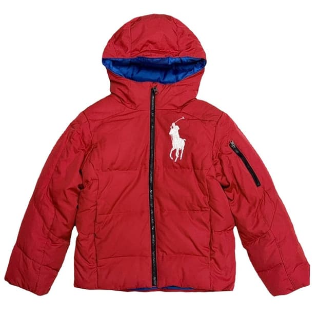 POLO 키즈 빅포니 레드 다운 패딩 6