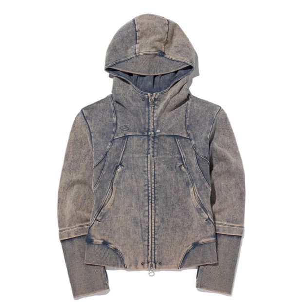 미스치프 RHOMBUS PUNCHING HOODIE ZIP-UP