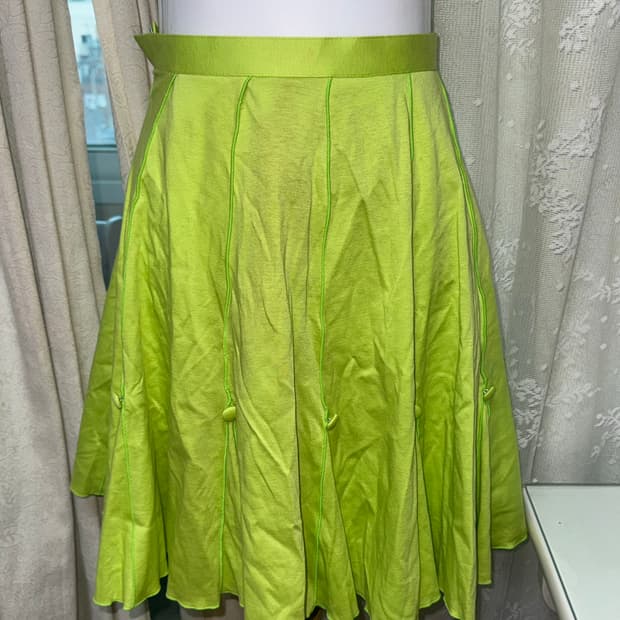 Vintage lime midiskirt