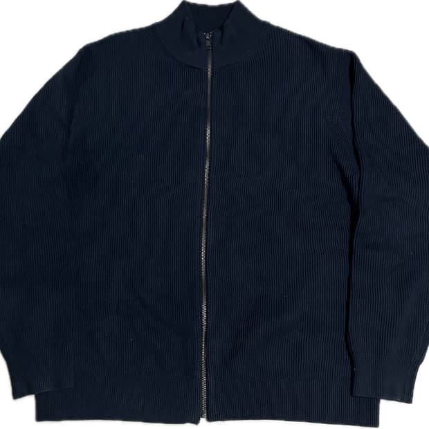 무인양품 니트집업 네이비 L