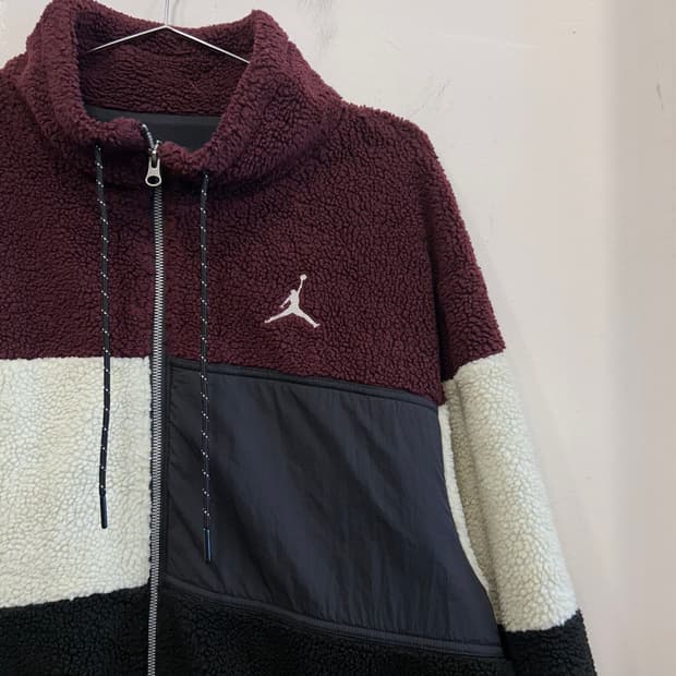 나이키 조던 컬러블록 하이넥 플리스