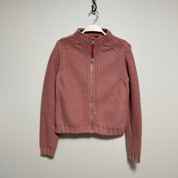 디젤 니트 집업 