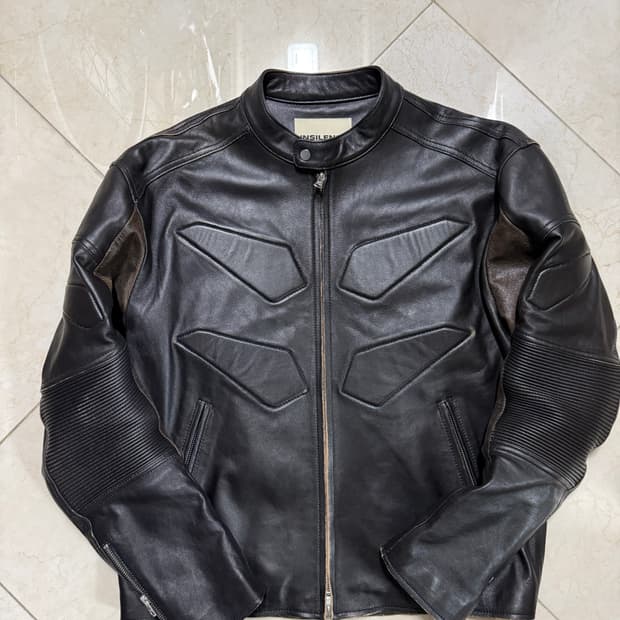 인사일런스 엠보 바이크 레더자켓