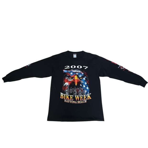빈티지 00s 바이크위크 BIKE WEEK 프로모션 롱슬리브 티셔츠 L