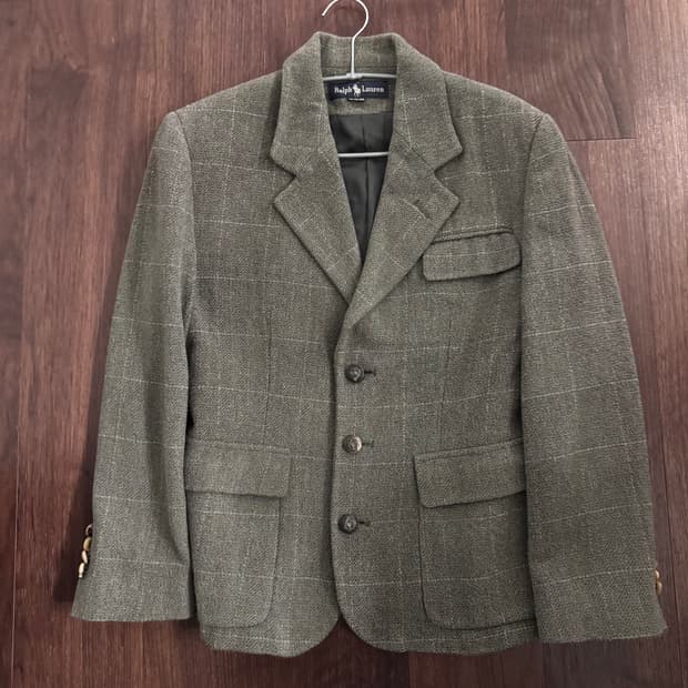 랄프로렌 체크 자켓