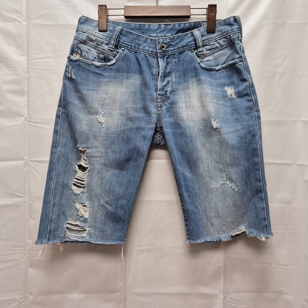 디젤 데님 하프팬츠