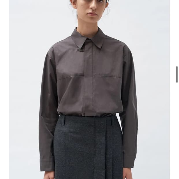 아우브아워 링 버튼 셔츠 토프