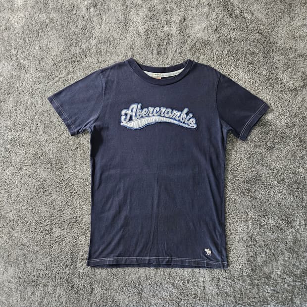 [무료배송] Abercrombie & Fitch 로고 반팔 티셔츠