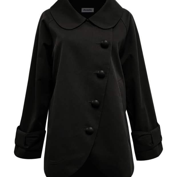 체메씨 코트 BOW ROUND COTTON HALF COAT