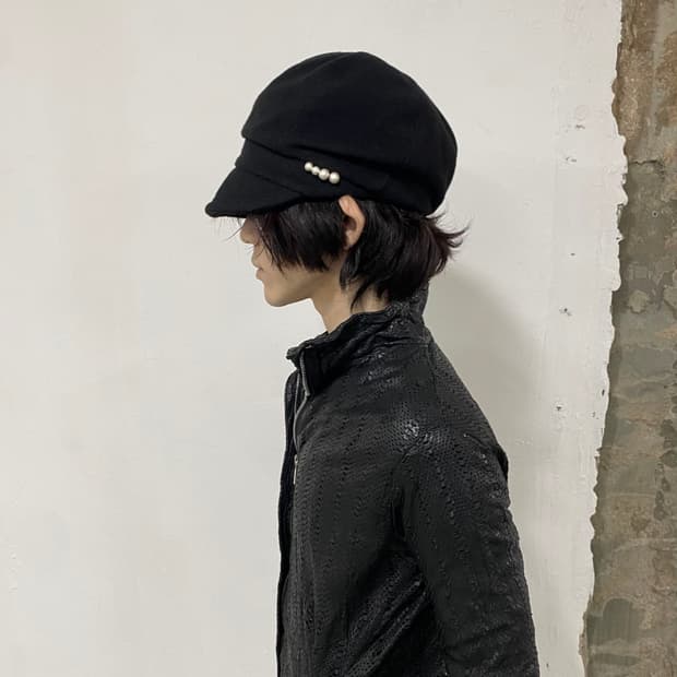 카시라 진주 캐스켓 햇