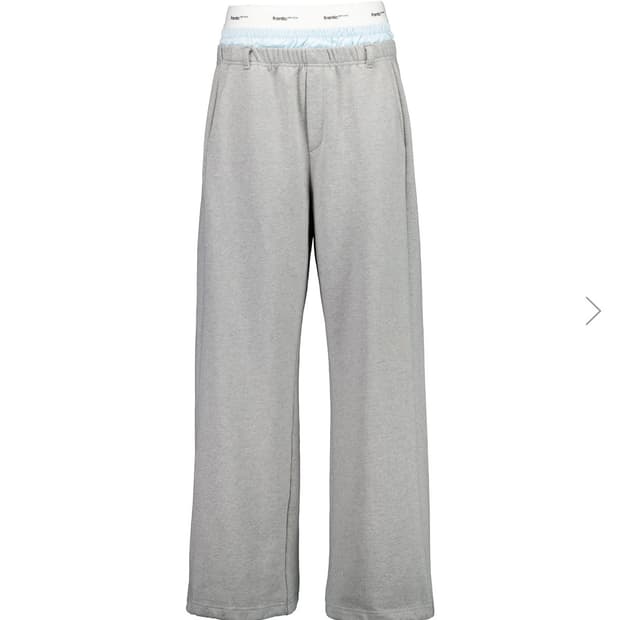 프랜틱서비스 레이어드 스웨트 팬츠 그레이