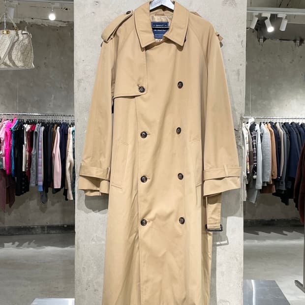 간트 베이지 벨티드 트렌치 코트 