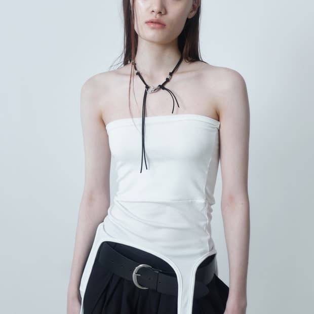 CERRIC(세릭)TENCEL GARTER TOP SKIRT/WHITE