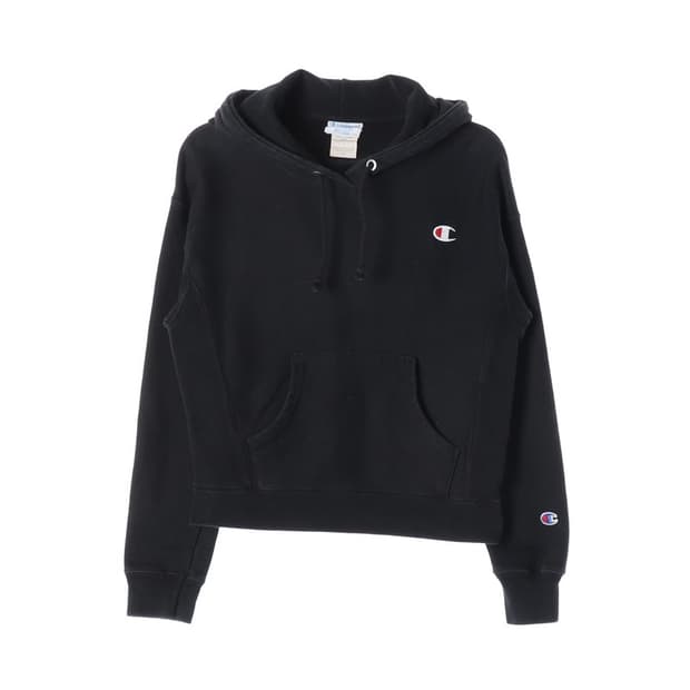 챔피온 리버스위브 블랙 기모 후드티 XS