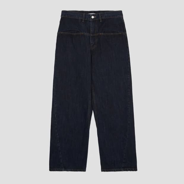 서피스에디션 TWISTED SLASH DENIM DEEP INDIGO