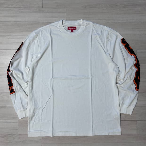 (XL)슈프림 크랙 롱슬리브 -26ss