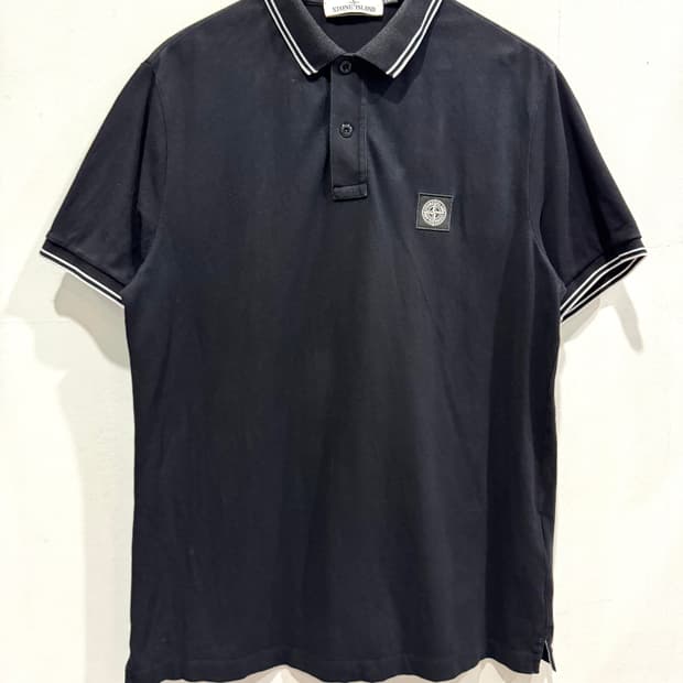 스톤아일랜드 블랙 슬림핏 폴로티셔츠 XL 정품